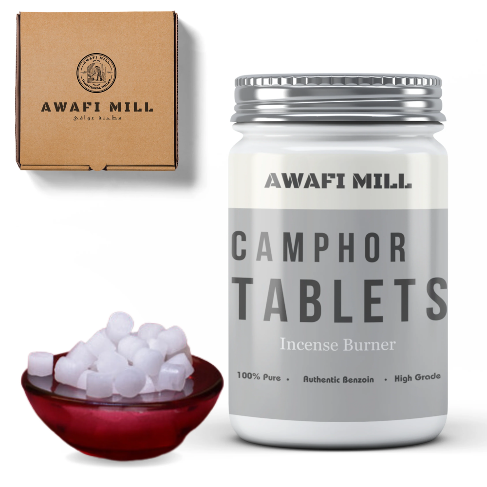 Awafi Mill Camphor  Indian Pacha Karpooram - Bottle of 100g - 1