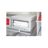 Interdesign Evie View صندوق تخزين أمامي متوسط، رمادي - 4 miniature