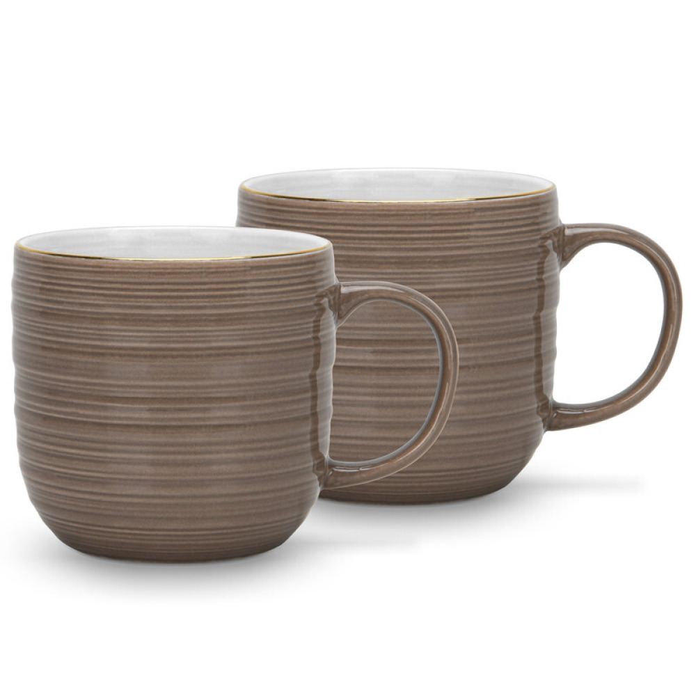 Fissman 2-Piece Mugs Firmina Brown 350ml New Bone China - 4