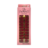 Fake Nails Famina21 Premium Nails 24 Pcs With Glue Sticker (08) - 1 miniature