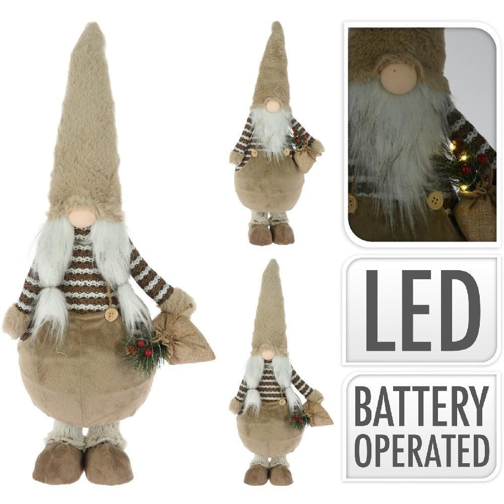 Koopman Gnome Met LED Pluche 73cm Assorted 1 Piece - 1