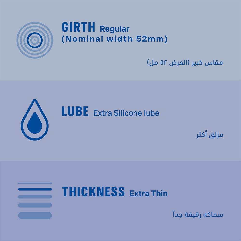 Durex Invisible Extra Thin Extra Lubricated Condoms for Men, 12 Count, Pack of 2 - 4