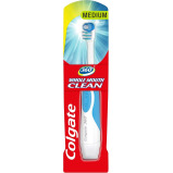 ElectricToothbrush Colgate 360 Whole Mouth Clean, Medium, Battery, assorted colors - 1 miniature