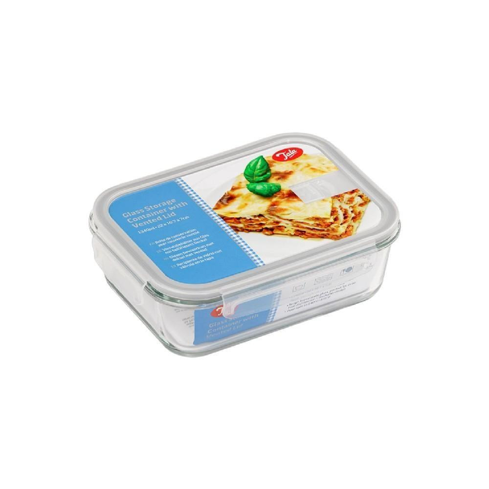 Tala 1.3 Liter Glass Storage Container With Vented Lid - 1