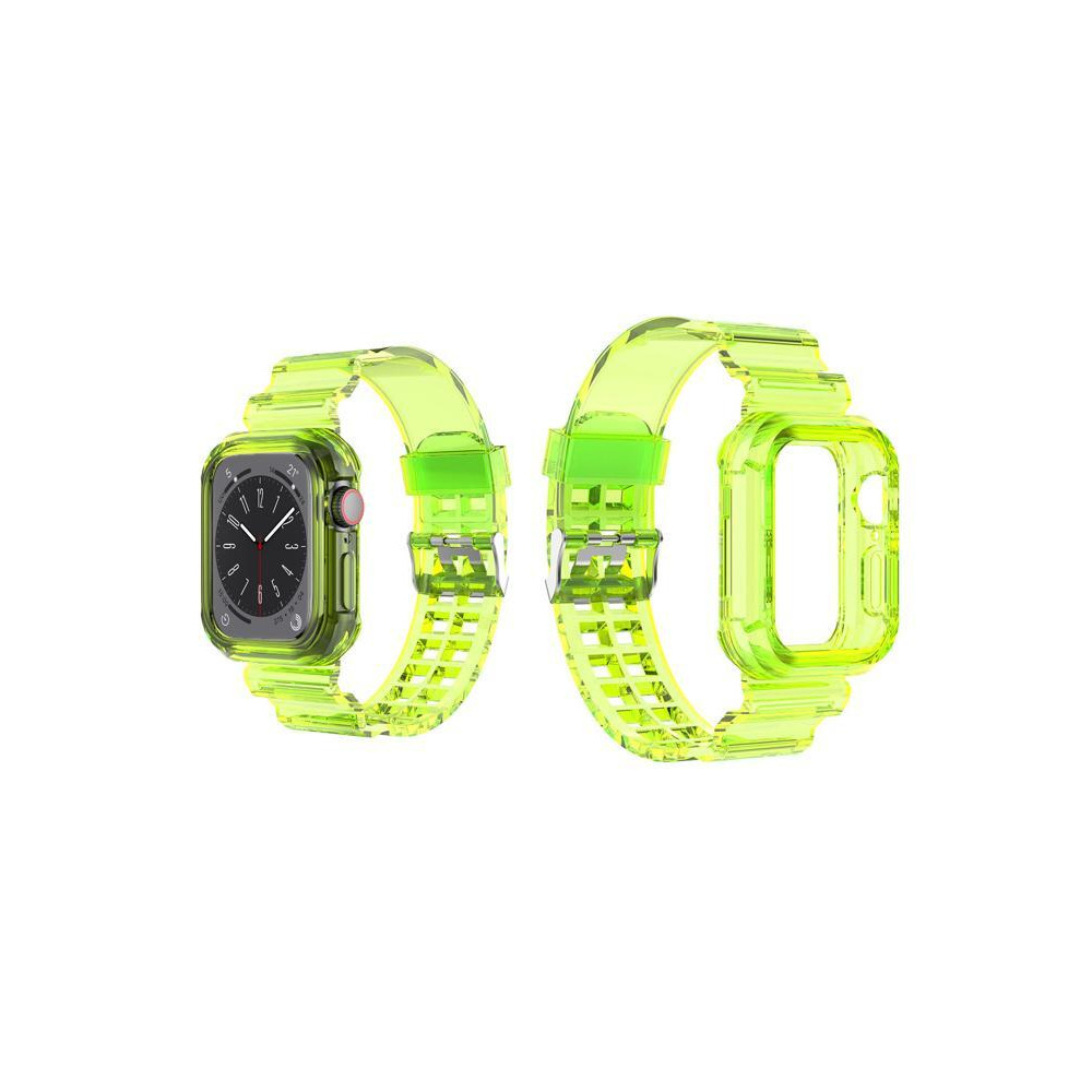 Perfii Ice Case Silicone Replacement Band For Apple Watch 45/44/42mm Series 8/7/6/SE/5/4/3 - 1