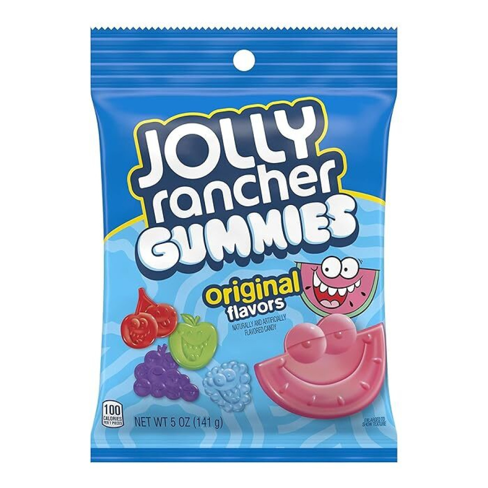 Jolly Rancher Gummies Peg Bag Nassau Candy 141g - 1
