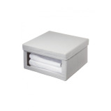 Interdesign Evie View صندوق تخزين أمامي متوسط، رمادي - 2 miniature