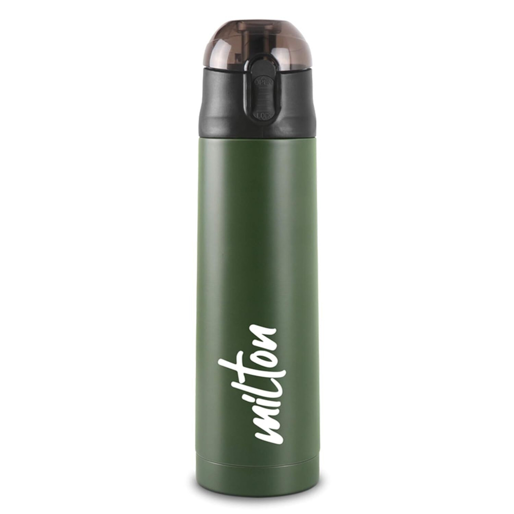 Milton New Crown 900 Thermosteel Hot or Cold Water Bottle, 750 ml, Green - 1
