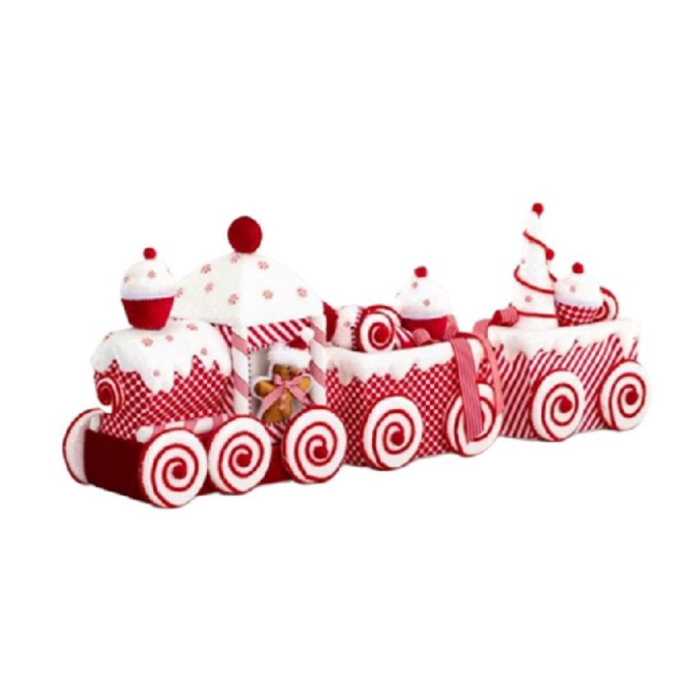 Swift 85cm Fabric Train and Carriage Ornament - 1