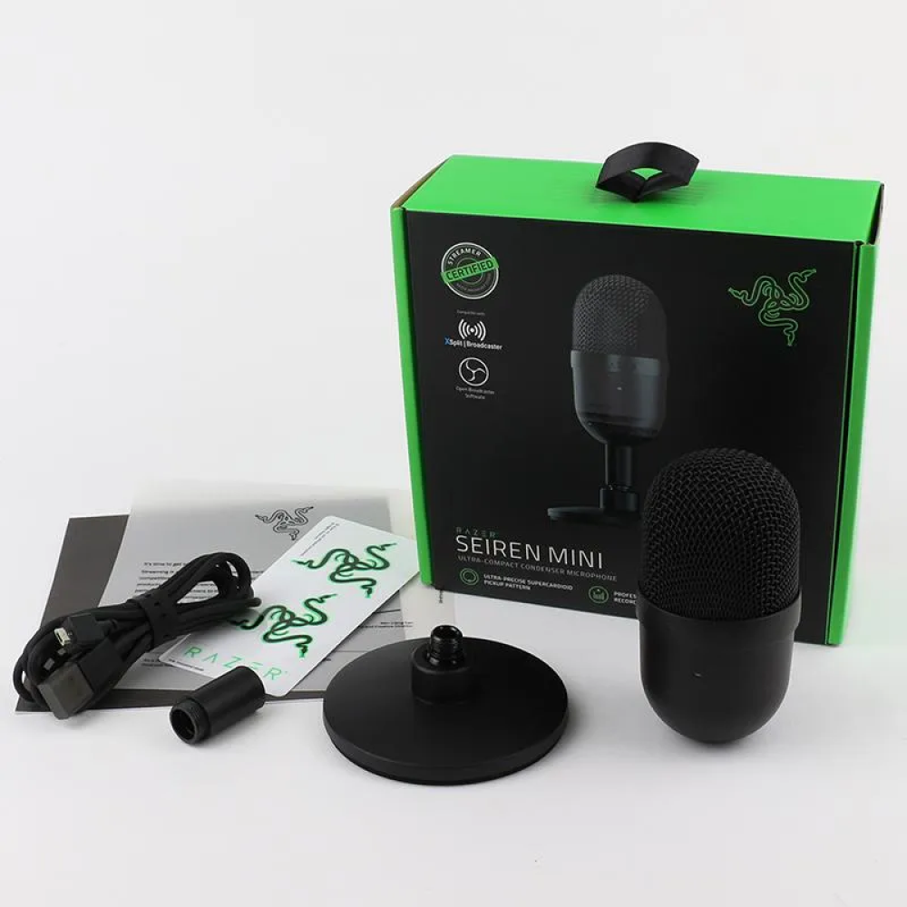 Razer Seiren Mini USB Конденсаторный Микрофон Сверхкомпактный Потоковый Настольный Микрофон Мыши luxemia - 8