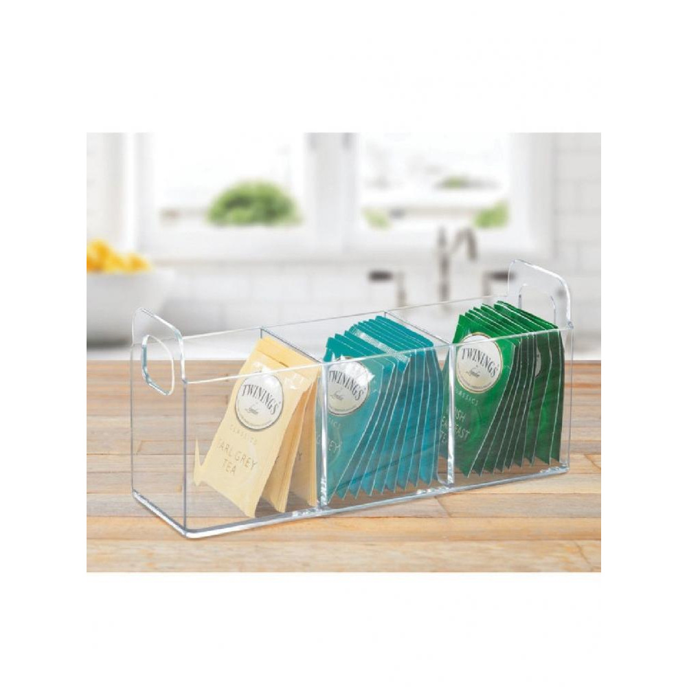 InterDesign Clarity Vanity Organizer 9 x 3 x 4 inch Clear - 3