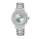 Citizen Women's Silver Analog Metal Strap Watch EL3040 55L - 1 miniature