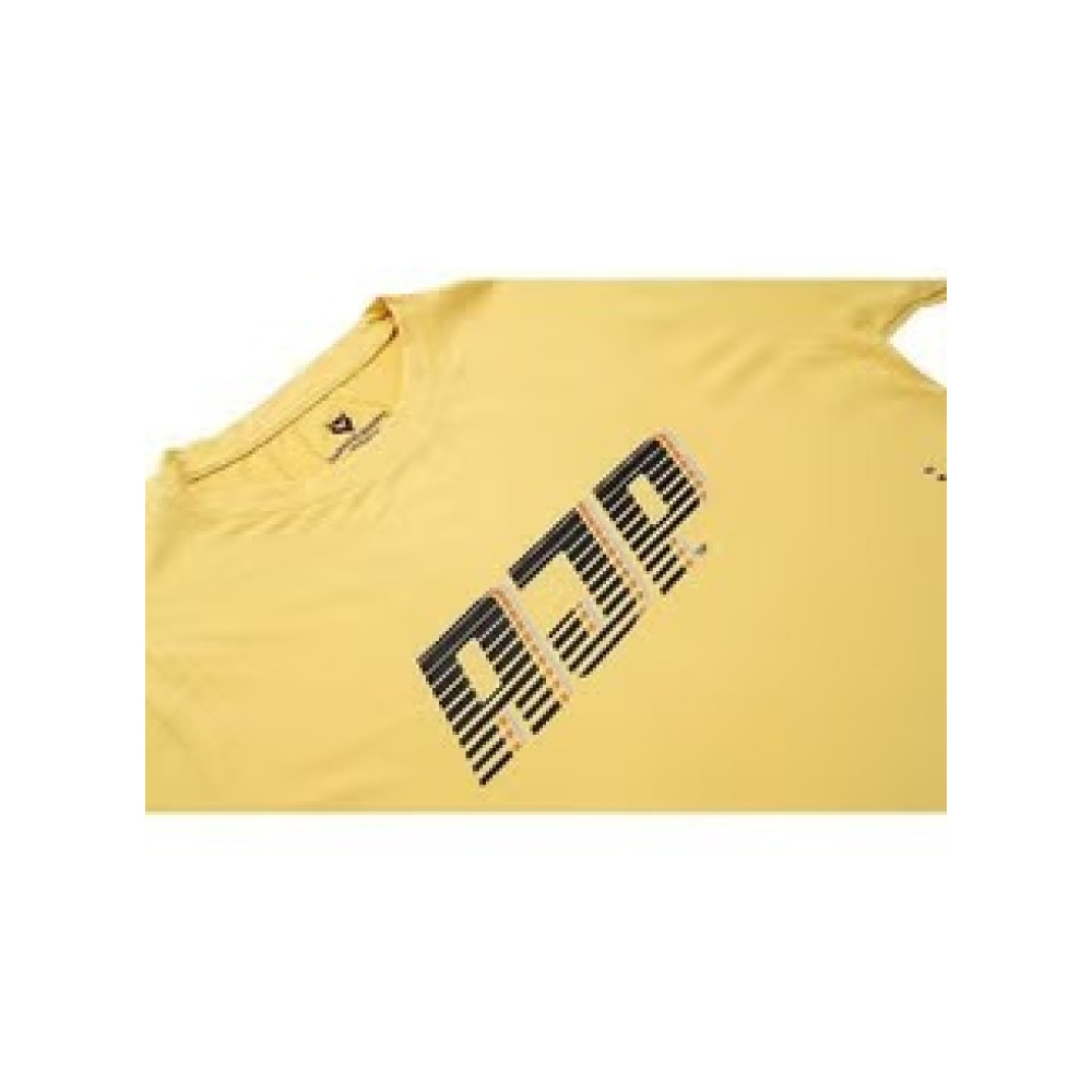 UAEJJ AJP LOGO 1 تي شيرت قطن، أصفر، مقاس XL - 2