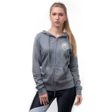 UAE Jiu-Jitsu Full Zip Hoodie Jacket for Women, Grey, size M - 2 miniature