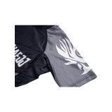 UAEJJ MMA تي شيرت Rash guard للرجال، رمادي \&أسود، مقاس l - 2 miniature