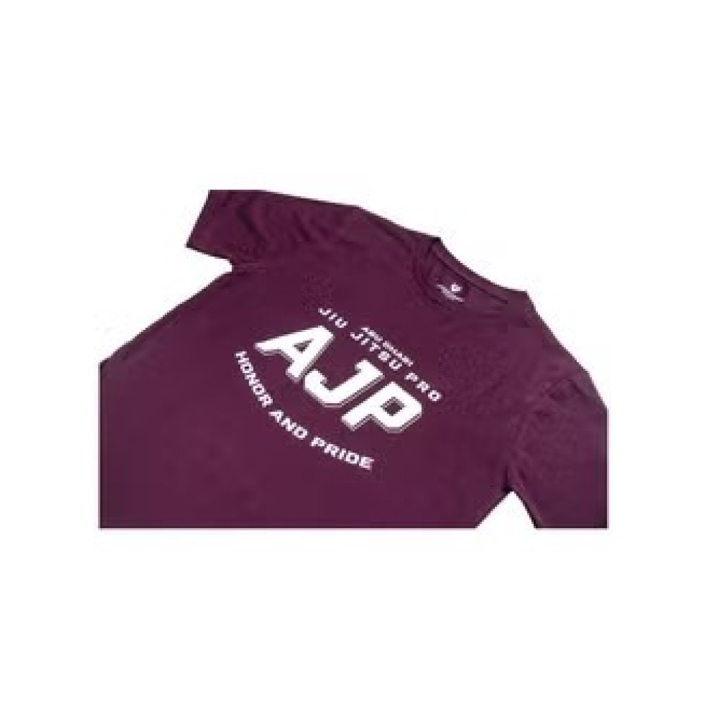 UAEJJ AJP Logo T-Shirt Maroon Unisex, Maroon, size M - 2