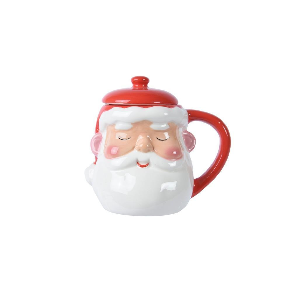 كوب Kaemingk Decoris مج دولوميت سانتا اللامع مع غطاء - 1