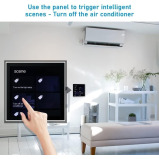 Smart Multi-functional Control Panel WiFi Smart Wall Screen with Sensor APP Control with 4-inch LCD Touch Screen Clock Date Temperature Weather Displa - 5 miniature