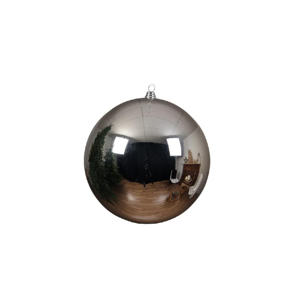 Kaemingk Decoris 40 cm Baubles Shatterproof Shiny Silver - 1