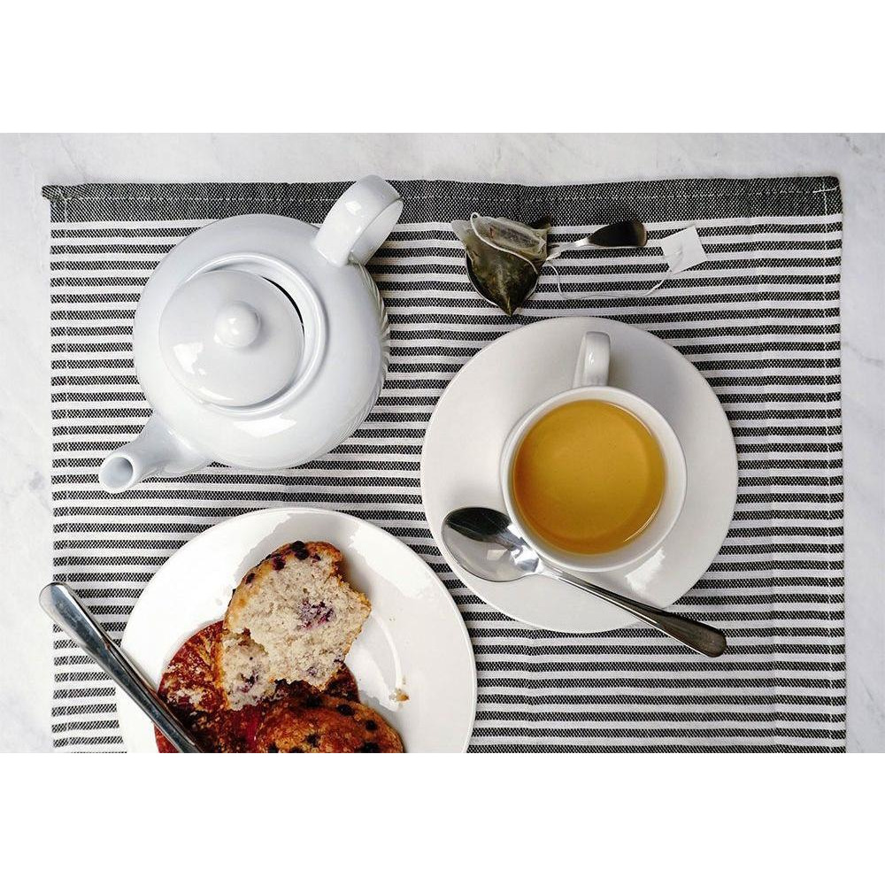 RSVP Stoneware Teapot, White - 4