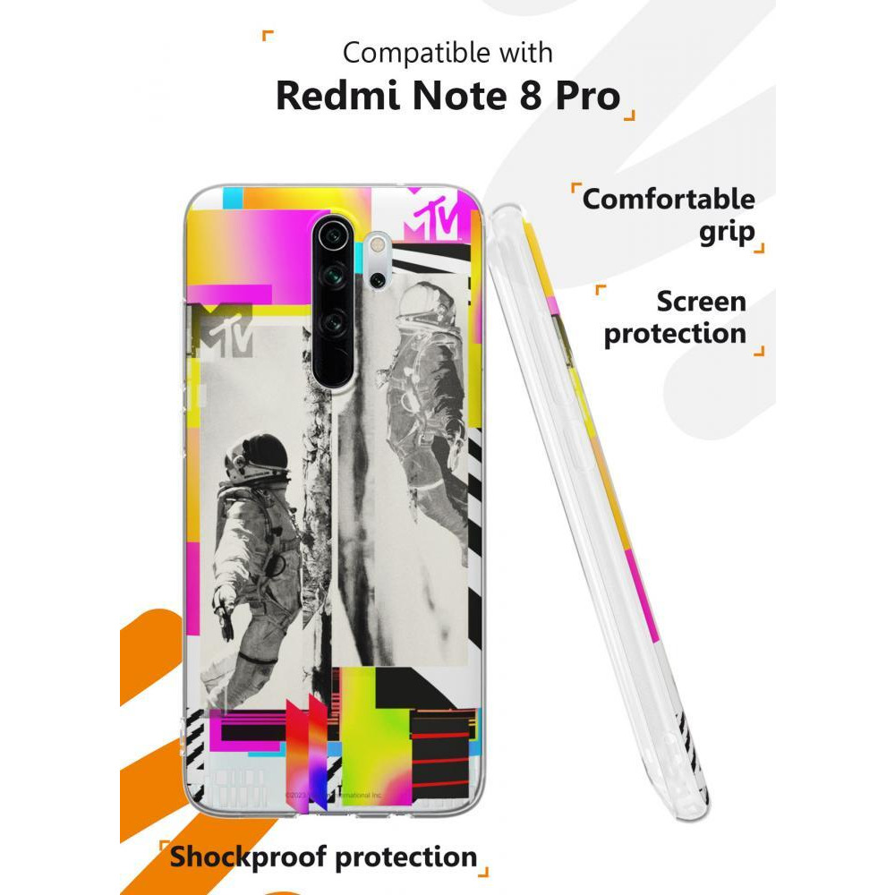 for Redmi Note 8 Pro Case, Shockproof Protective Phone Case for Redmi Note 8 Pro, with MTV Spaceman Pattern - 2