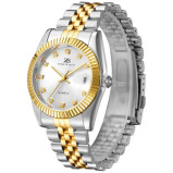 Kenneth Scott Men's White Dial Analog Watch - K22036-TBTW - 2 miniature