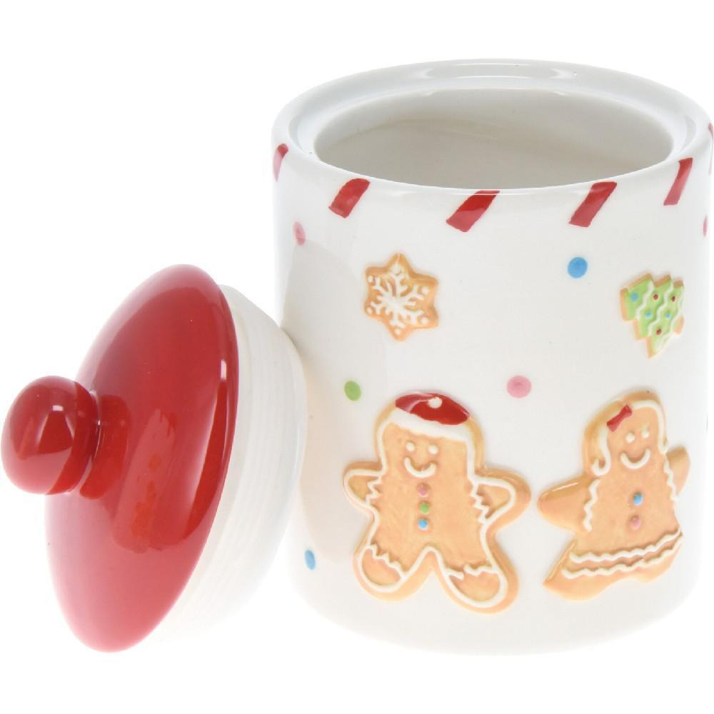 Koopman Xmas Storage Jar Gingerbread 10 x 14 cm - 1