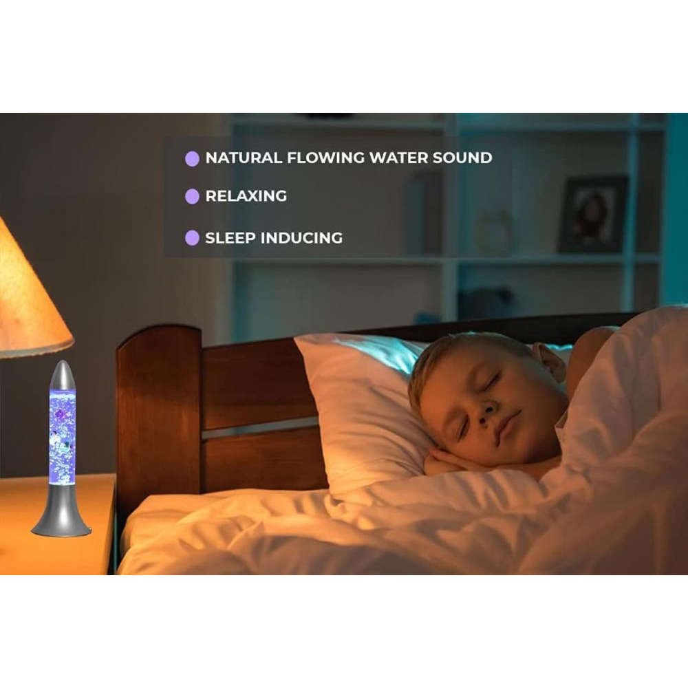 Aqua Bubble Tube Lamp - Rocket Shaped Color Changing LED Artificial Aquarium with Colorful Fish Sensory Visual with Calming Anti-Anxiety Effect (14. - 4