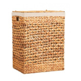 Homesmiths Natural Water Hyacinth Laundry Hamper With Liner Large - 1 miniature