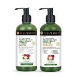 Soulflower Apple Cider Vinegar Shampoo and Conditioner, Pro-Vitamin B5 1%, Aloe Vera, Coconut  Oatmeal Extract, Pack of 2 - 1 miniature