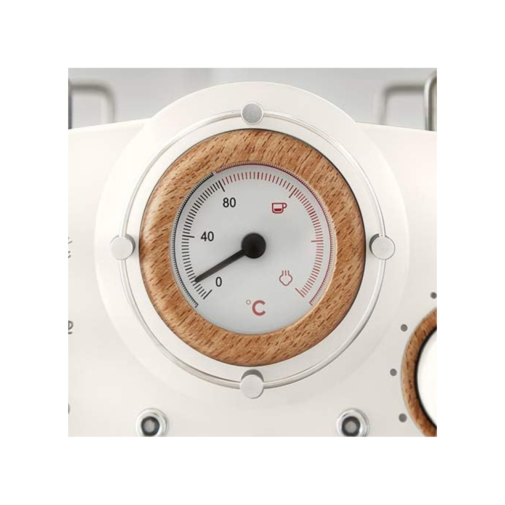 ماكينة صنع قهوة اسبريسو نورديك من سوان Sk22110whtn مع رغوة الحليب، التحكم في ضغط البخار، خزان مياه قابل للفصل سعة 1.2 لتر، 1100 وات - 2