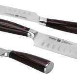 Fissman 7'' Santoku Knife Japanese Utility Knife, German Alloy X50CrMoV15 Stainless Steel Ragnitz Series - 5 miniature