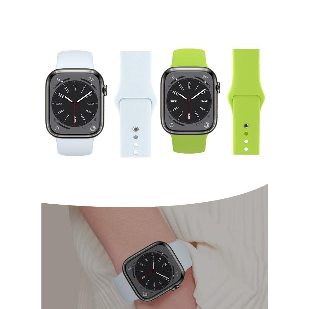 Сменный ремешок для Apple Watch 49/45/44/42 мм Серии Ultra 2/Ultra/9/8/7/6/5/4/SE 3 шт - 2