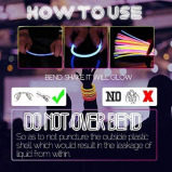 Swipply / Glow sticks, Party supplies set of 200 stick, 8 colors - 7 miniature