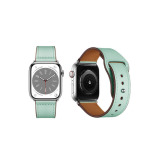 Perfii Genuine Leather Replacement Band For Apple Watch 49, 45, 44, 42 mm Series Ultra 8/7/6/5/4 SE - 2 miniature