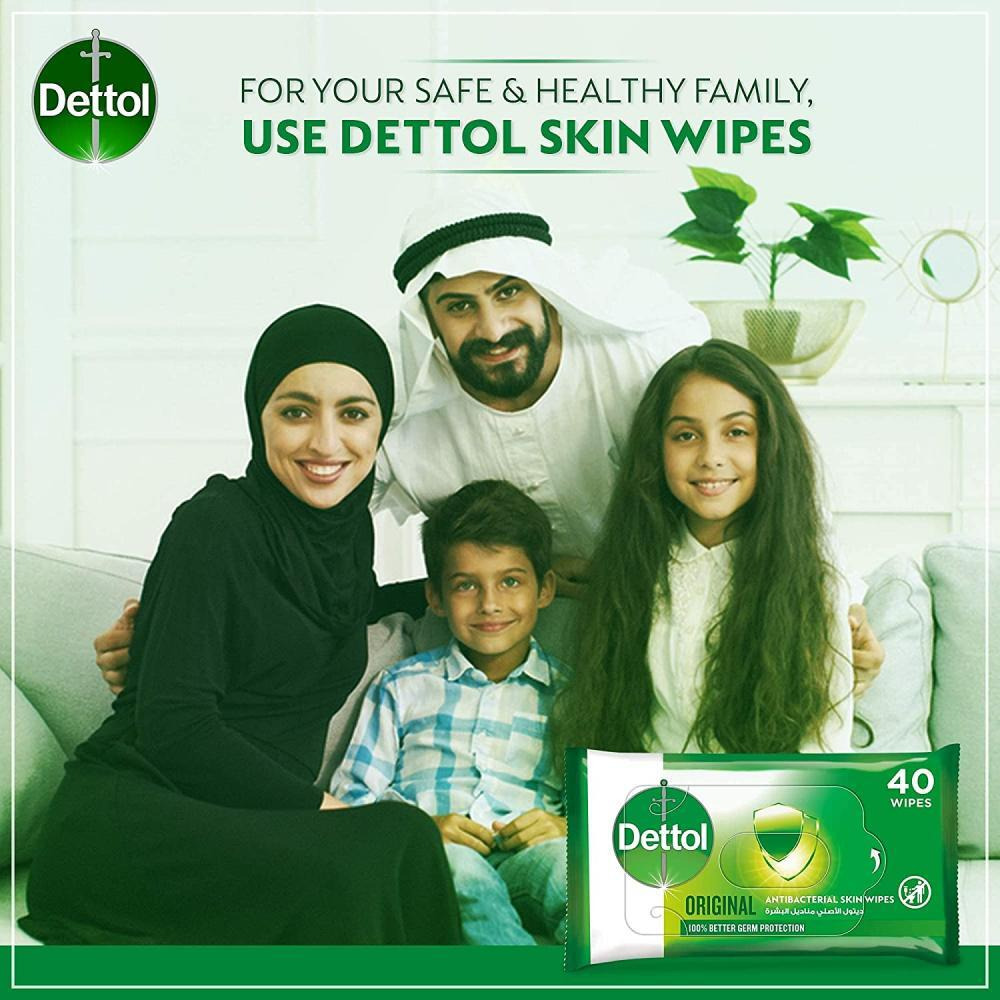 Dettol / Skin wipes, Wet, 40 pcs - 4