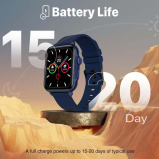 Promate ProWatch-B18 SuperFit™ Smartwatch With Handsfree Support Blue - 2 miniature