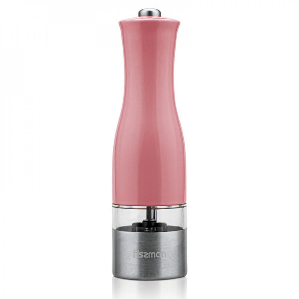 Fissman Salt And Pepper Grinder 20cm Electric With Light Pink - 1