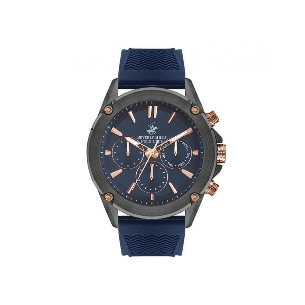 BEVERLY HILLS POLO CLUB Men's Multi Function Dark Blue Dial Watch - BP3324X.099 - 1