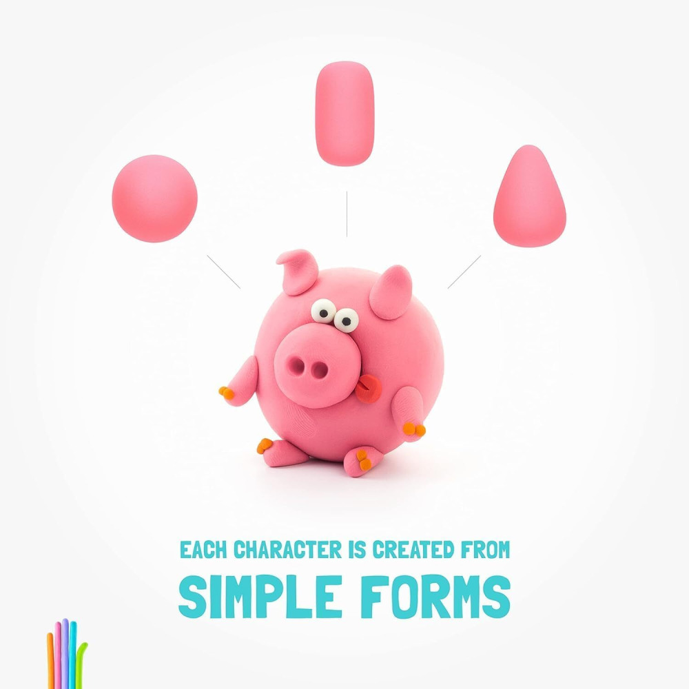 Air-Dry Clay Hey Clay - Bugs: Spider, Dragonfly, Ladybird, 6 Cans - 4