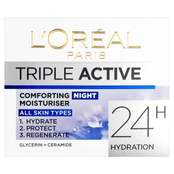 L'Oreal Paris \/ Night cream, Triple active, 1.7 fl oz (50 ml)