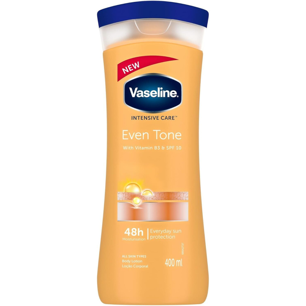 Vaseline, Intensive Care Healthy Even Tone Body Lotion with Vitamin B3 and SPF 10, 400 ml - 1