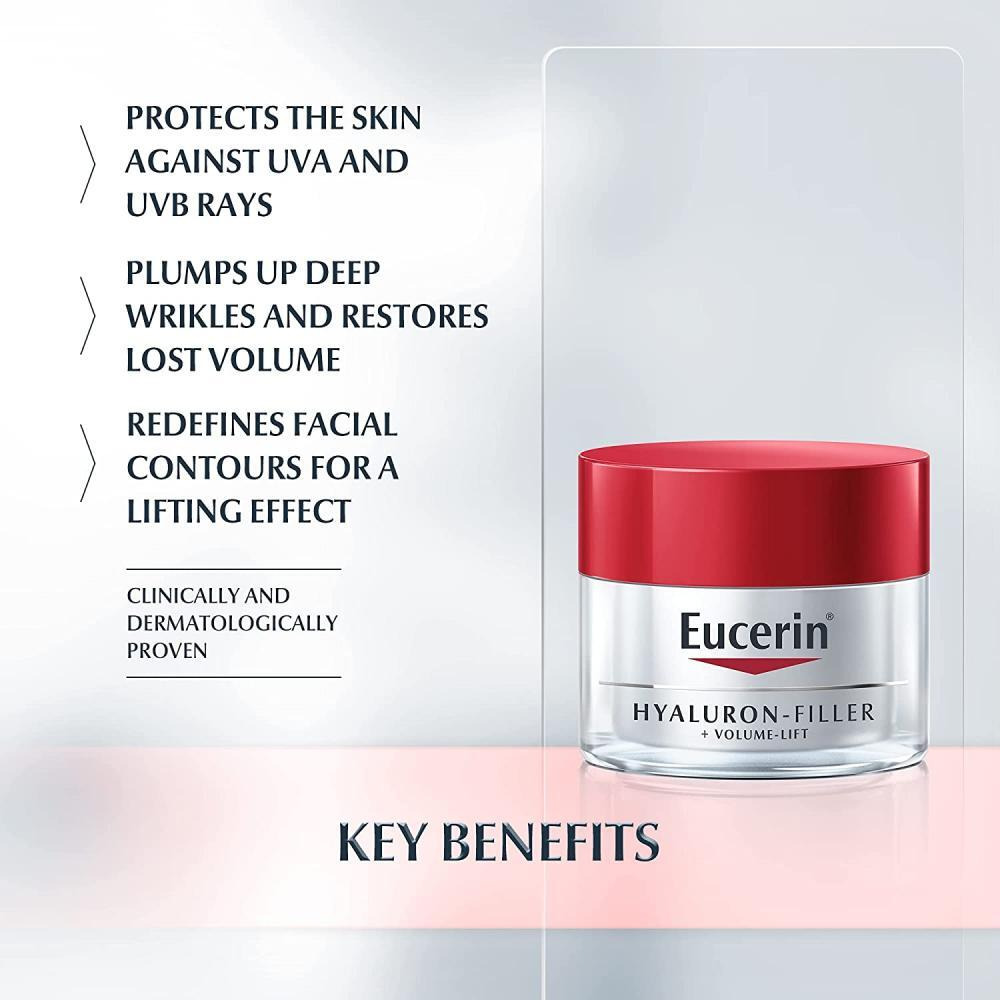 Eucerin / Facial creams and moisturizers, Hyaluron-filler + Volume lift Day cream, SPF15, 50 ml - 4
