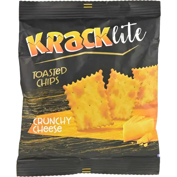 Kracklite crunchy cheese toasted  chips 26gm