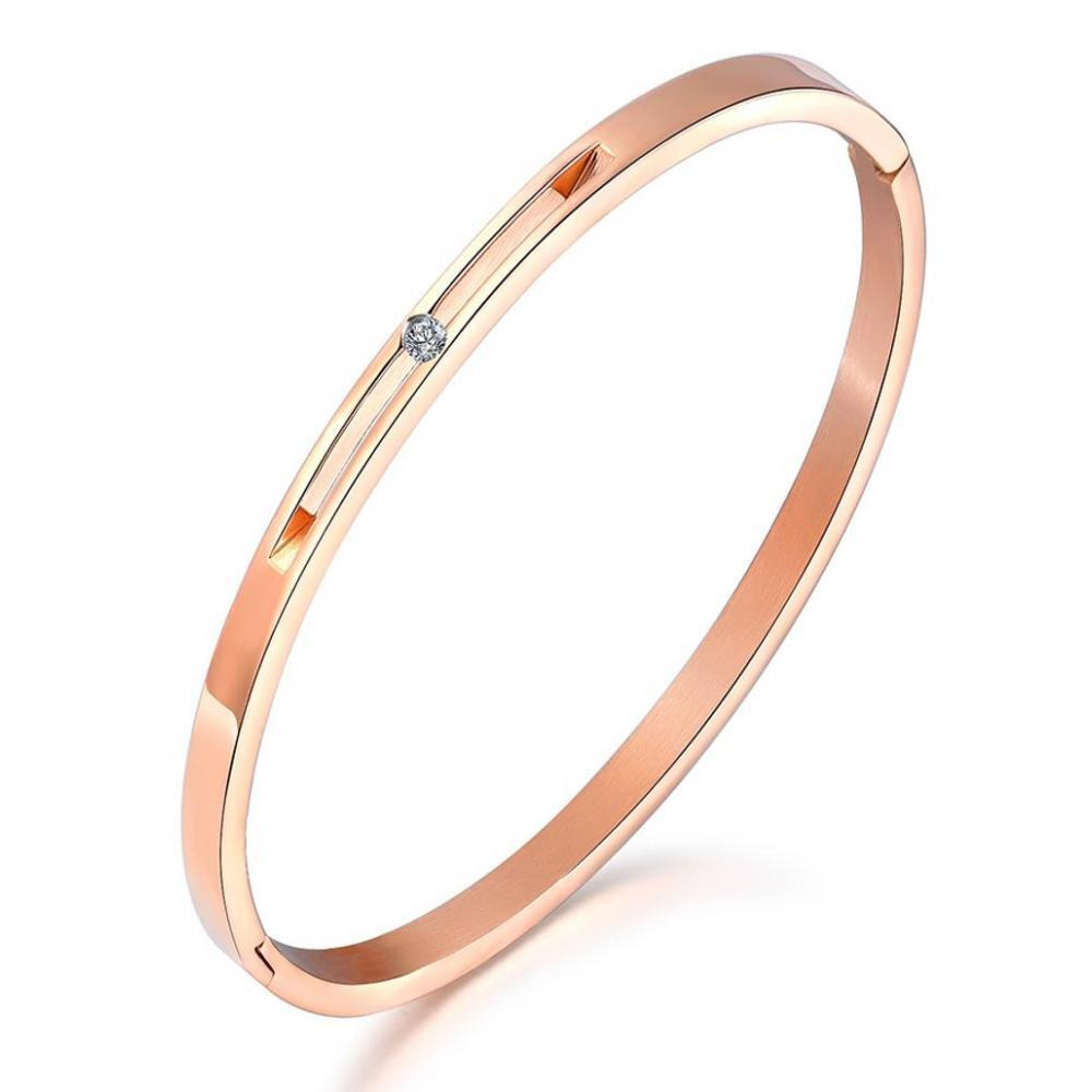 سوار لي كوبر من الستانلس ستيل والذهب الوردي للنساء - LC.B.01248.440 - 1