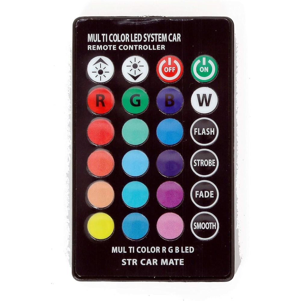 Multi Color LED Light Systems Lamp for Car Remote Control, Model T10 - 3