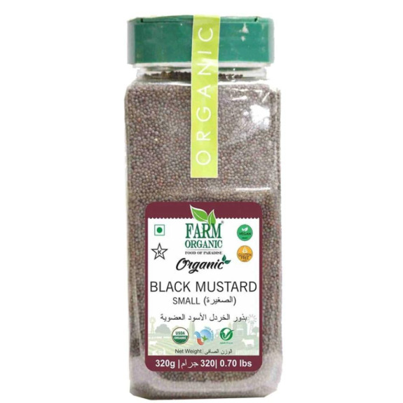 Семена Черной Горчицы Farm Organic (МАЛЕНЬКИЕ) 320 г