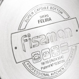 FISSMAN Stockpot with Glass Lid 1300mL with Measuring Mark, Stainless Steel 18/10 Inox30 Stockpot Felina Series - 7 miniature