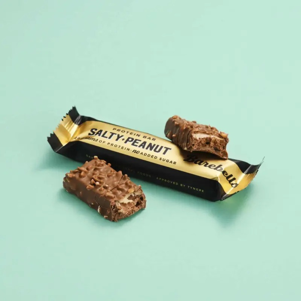 Barebells Bar High Protein And Low Carb Bar Box Of 12 Bars (55g) Salty Peanut - 4