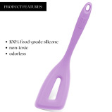 Fissman Iris Series Silicone Slotted Spatula\/Turner Purple 27cm - 3 miniature